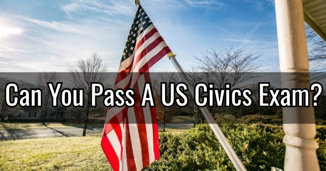 Can You Pass A US Civics Exam?